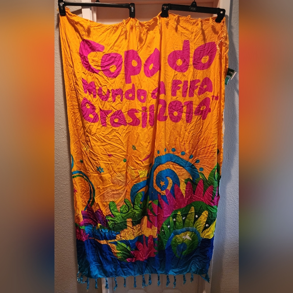 FIFA World Cup Brazil Viscose Copa Do Mundo 2014 Wrap/Throw 38" x 57"